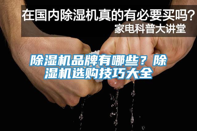 除濕機品牌有哪些？除濕機選購技巧大全