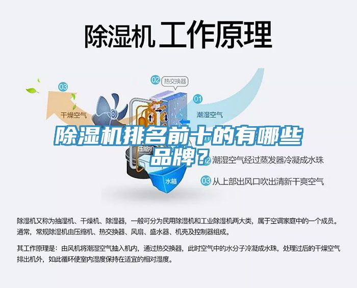 除濕機排名前十的有哪些品牌？