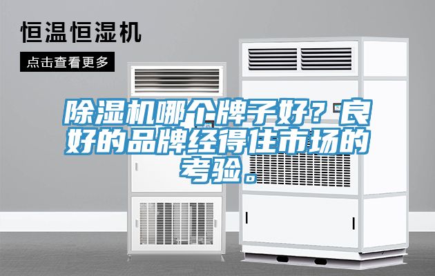 除濕機哪個牌子好？良好的品牌經得住市場的考驗。
