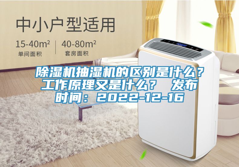 除濕機抽濕機的區(qū)別是什么？工作原理又是什么？ 發(fā)布時間：2022-12-16