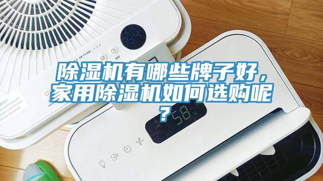 除濕機有哪些牌子好，家用除濕機如何選購呢？