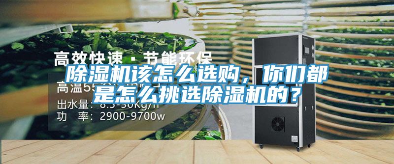 除濕機該怎么選購，你們都是怎么挑選除濕機的？