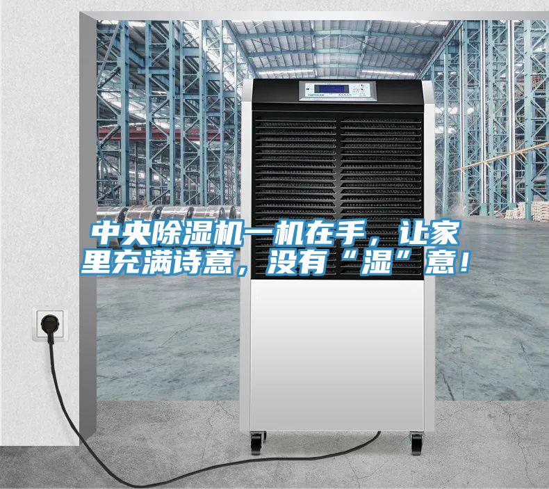 中央除濕機(jī)一機(jī)在手，讓家里充滿詩意，沒有“濕”意！