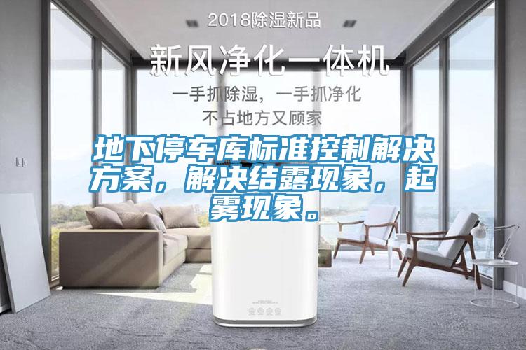 地下停車庫標準控制解決方案，解決結露現象，起霧現象。