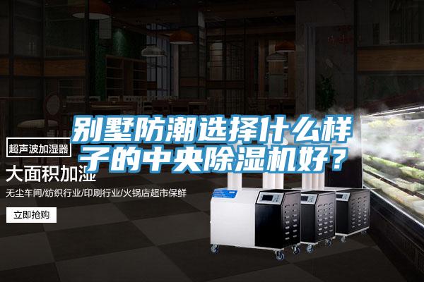 別墅防潮選擇什么樣子的中央除濕機好？