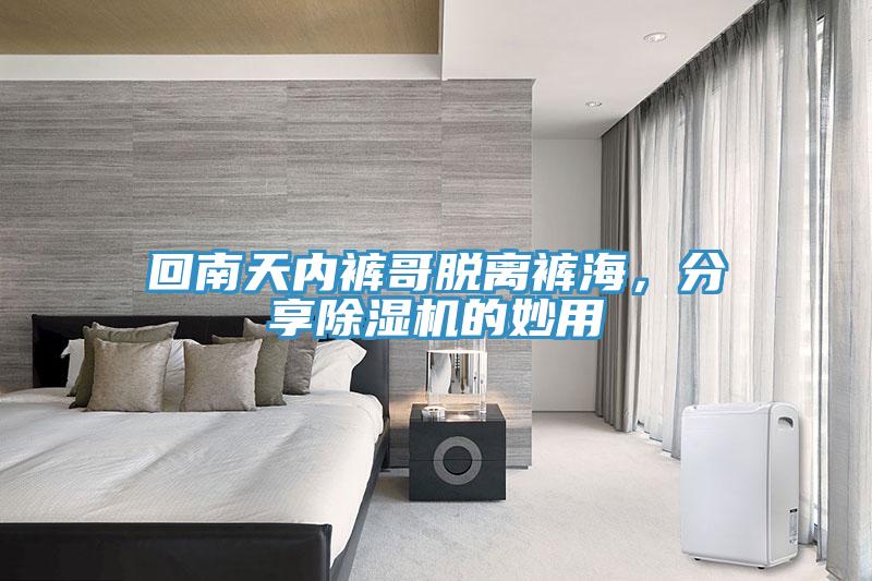 回南天內褲哥脫離褲海，分享除濕機的妙用
